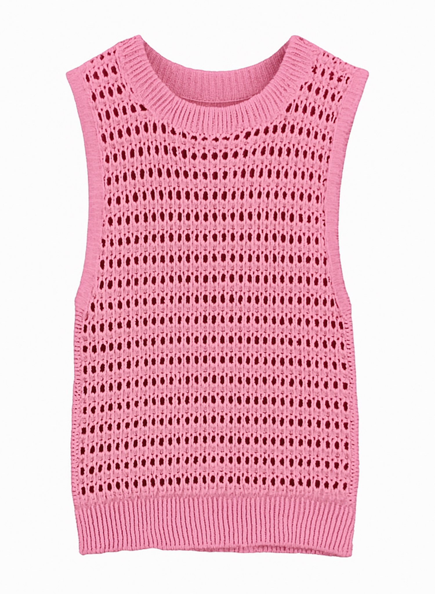 Blanca Wallace Cotton Knit Pink Vest – Loja Watsons Bay