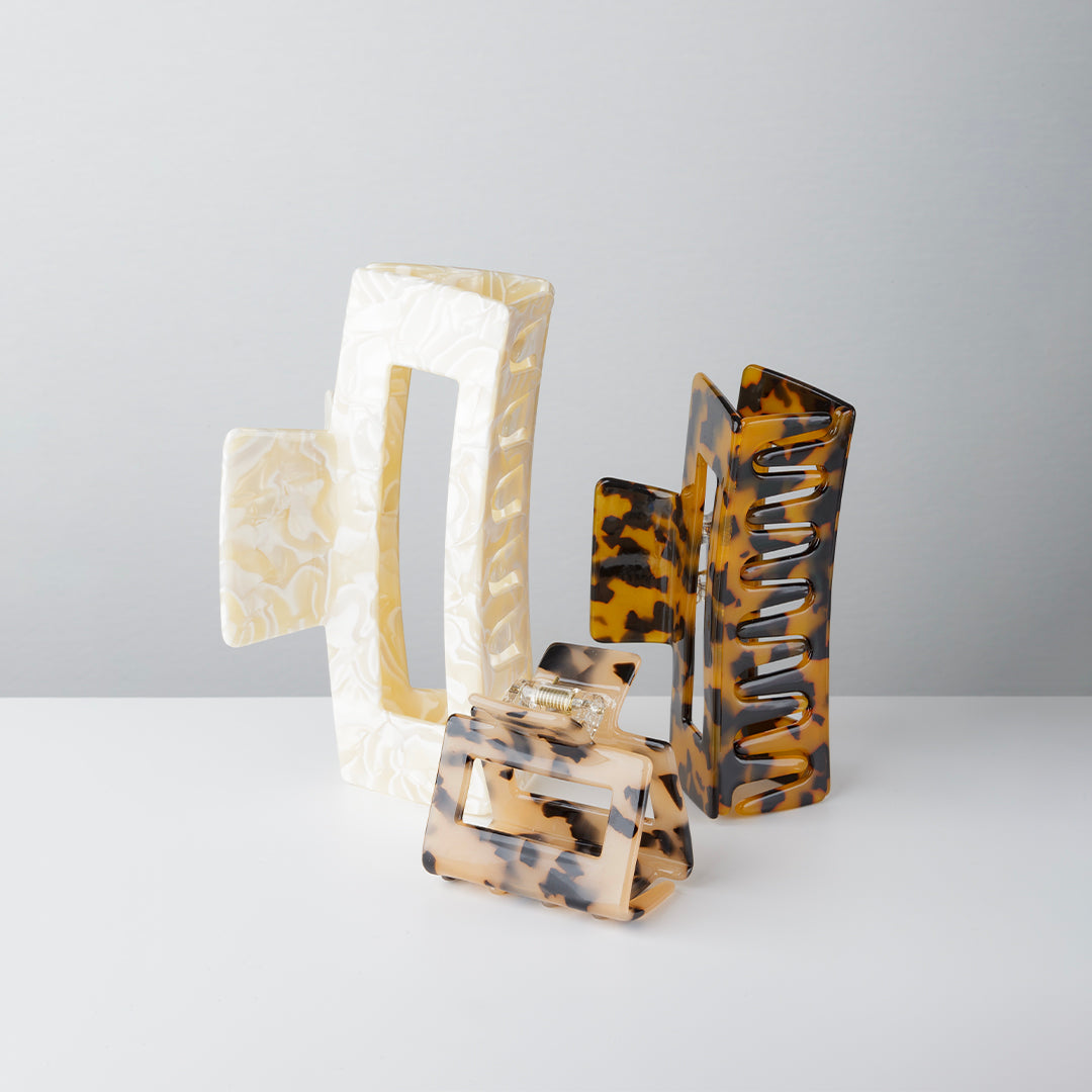 Coogee Claw Clip in Milk Tortoise