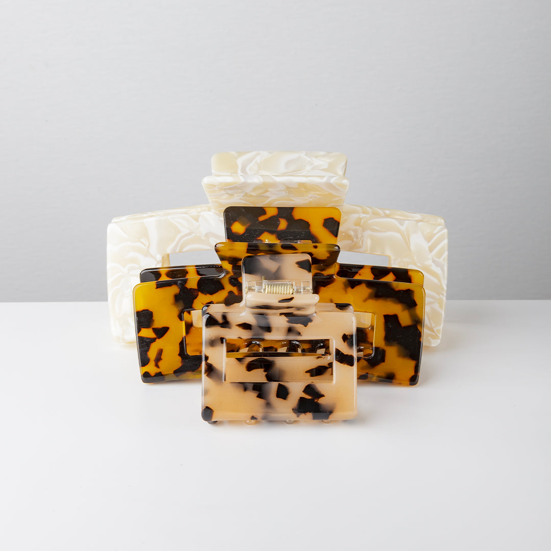 Coogee Claw Clip in Milk Tortoise