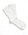 Organic Cotton Crew Socks | White