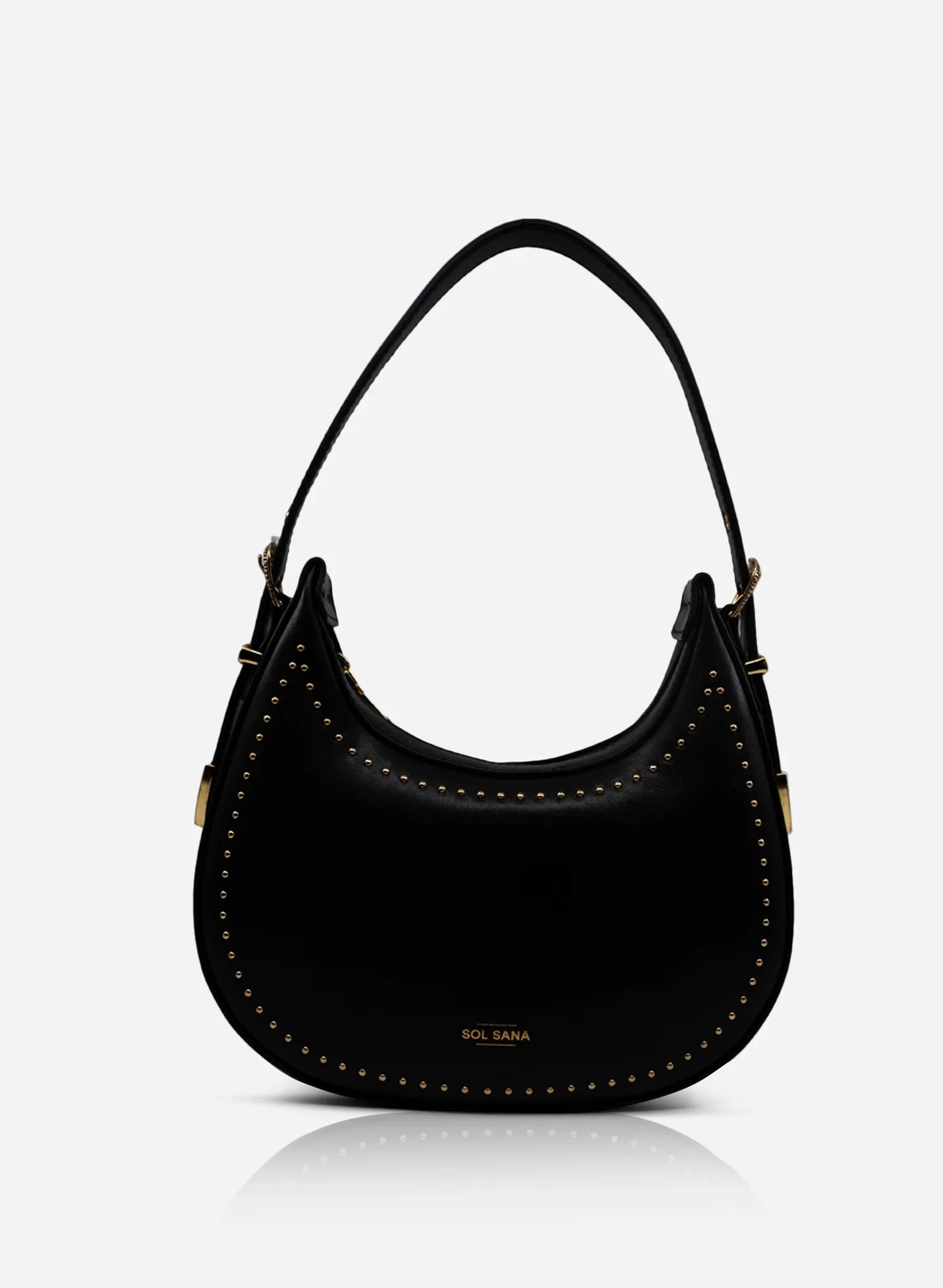 Sol Sana Crescent Bag | Black/Gold