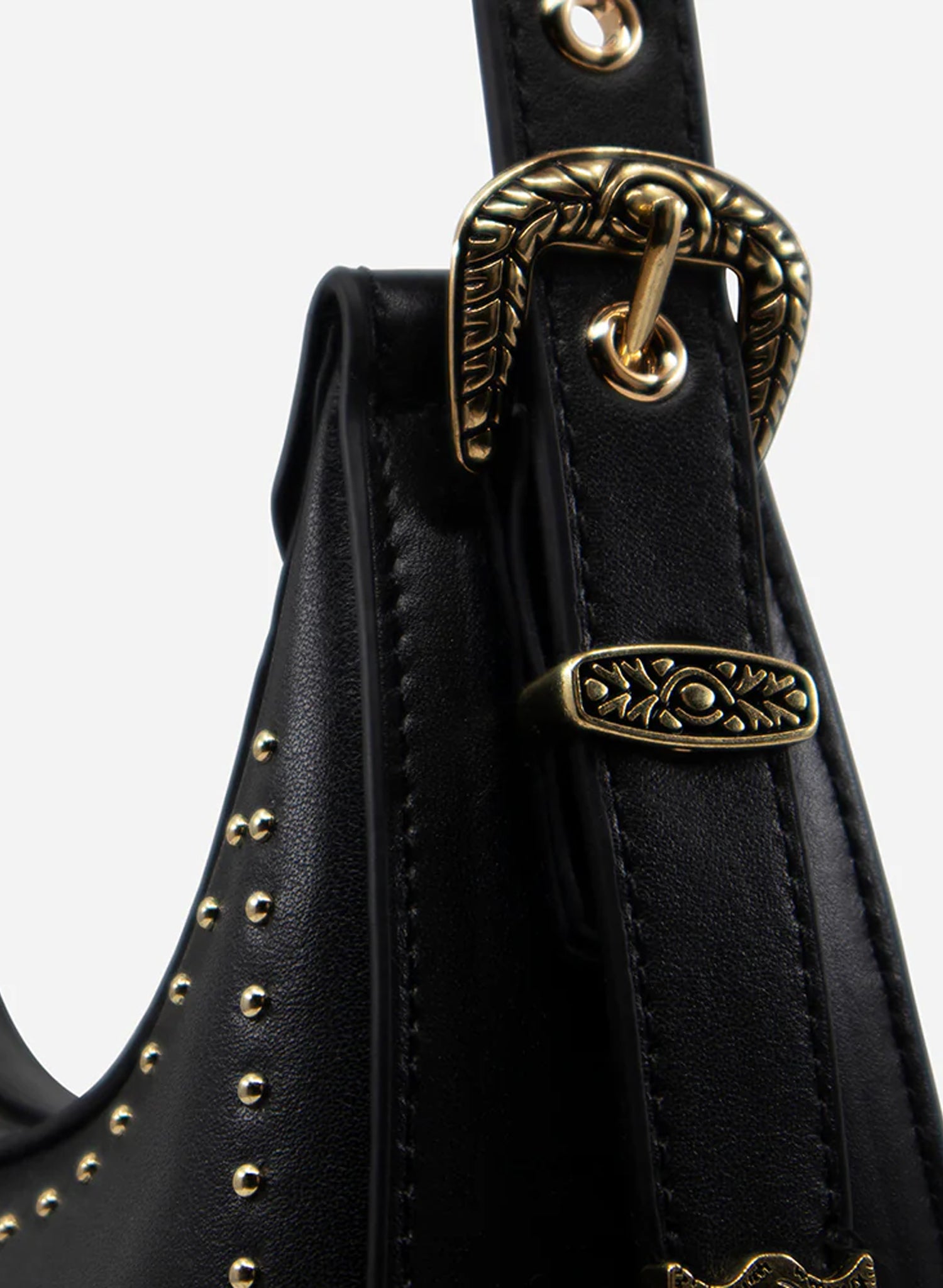 Sol Sana Crescent Bag | Black/Gold