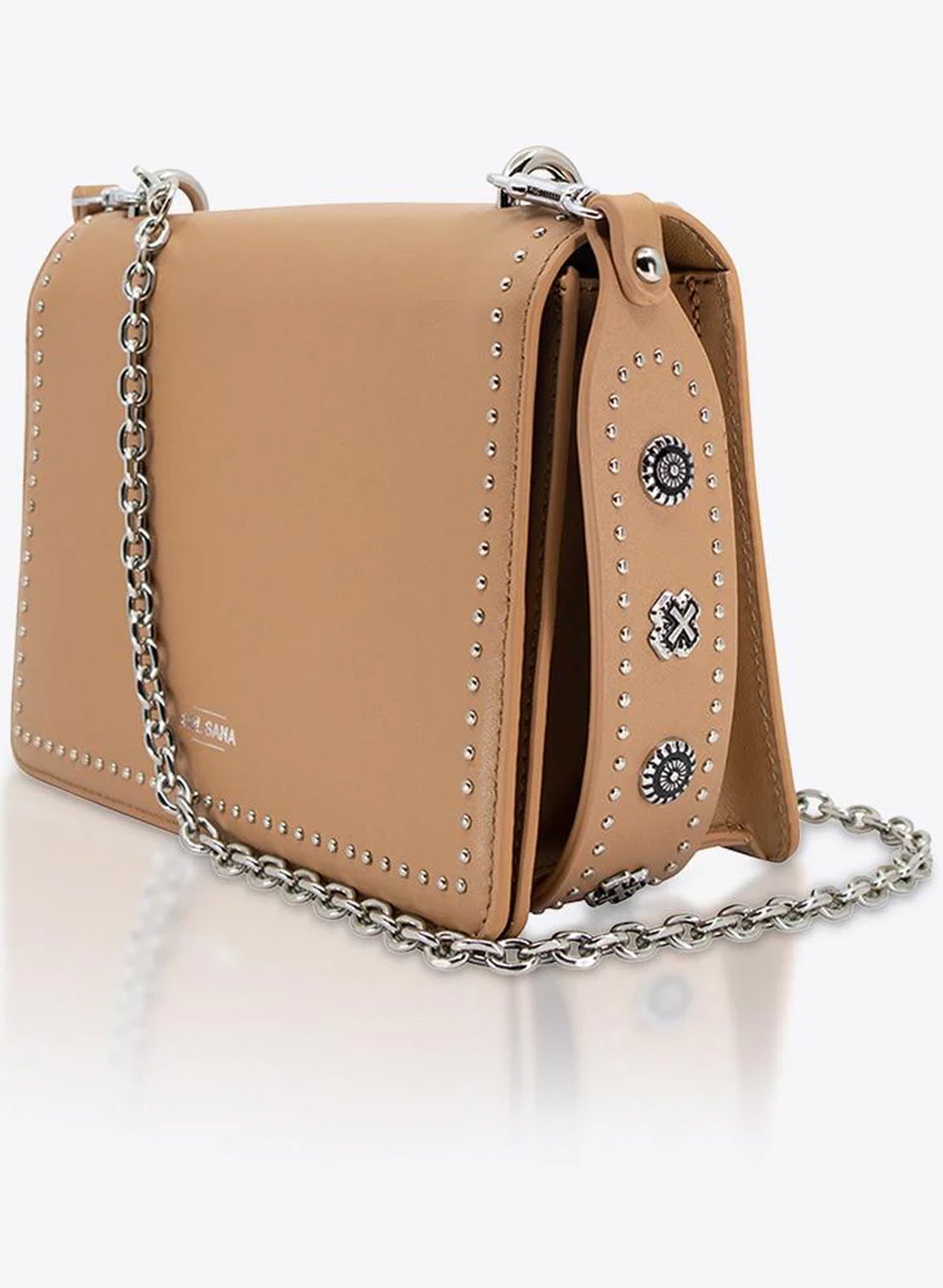Sol Sana Flap Bag | Tan/Silver