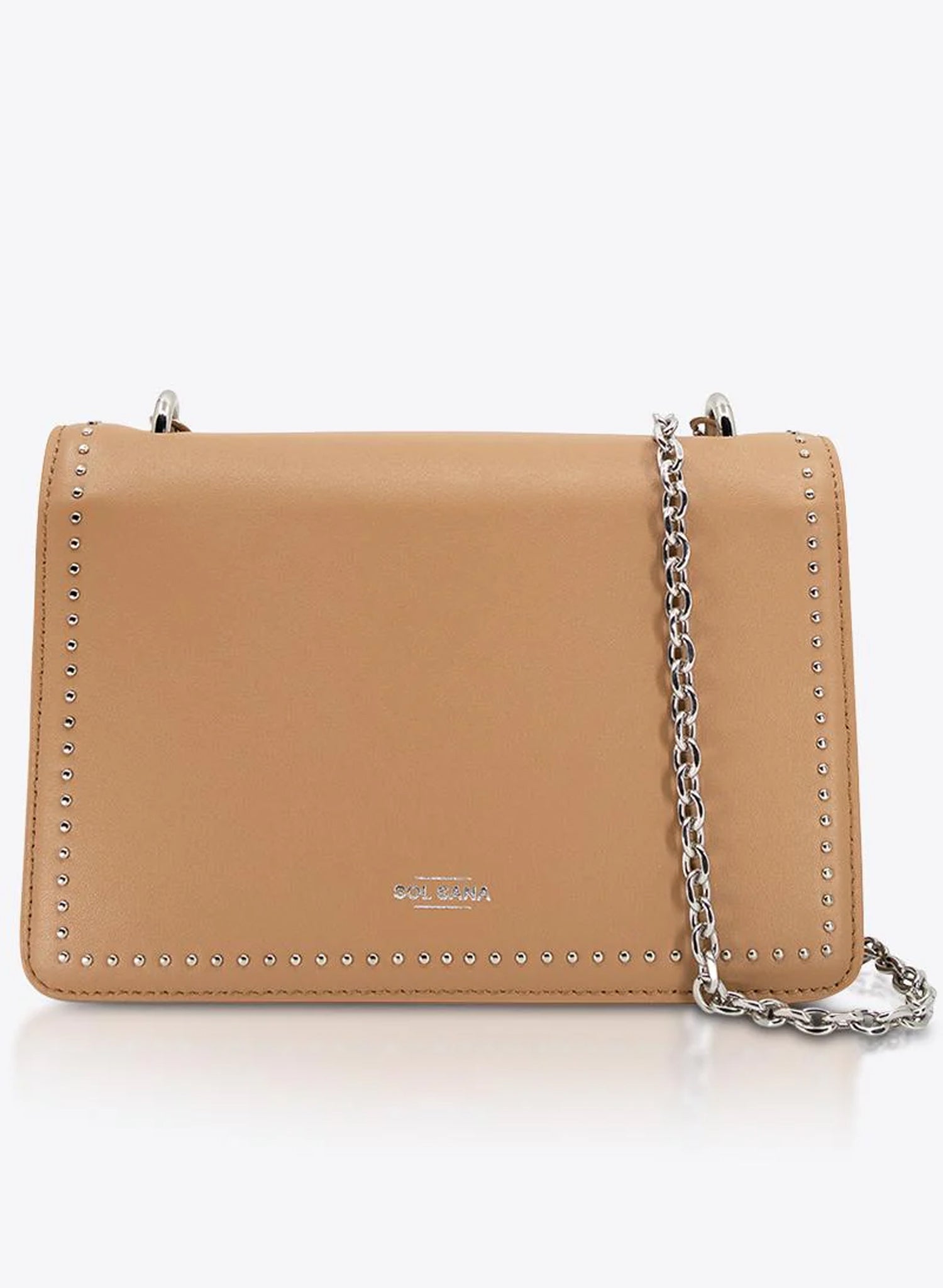 Sol Sana Flap Bag | Tan/Silver