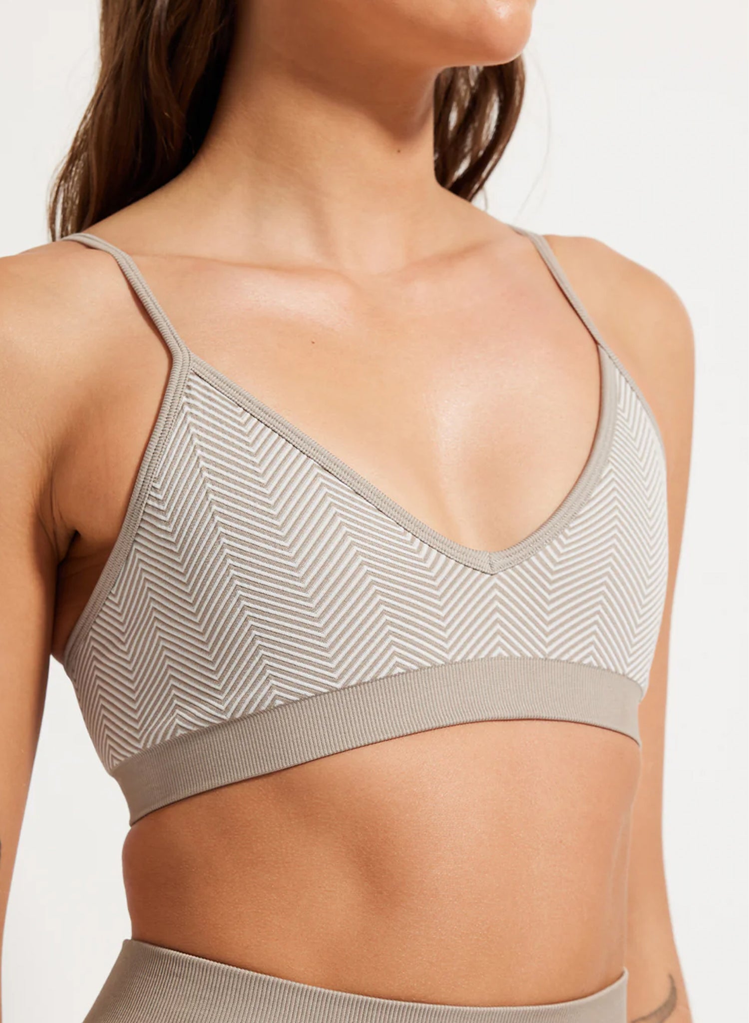 Nimble Mindful Knit Bralette | Oatmeal