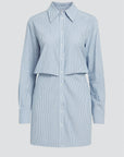 Nobody Denim Striped Shirt Dress | Blue/White