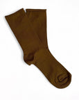 Rolled Hem Modal Socks | Cafe Au Lait